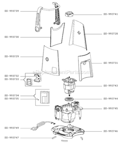 Part Location Diagram of SS-993749 Krups Cord