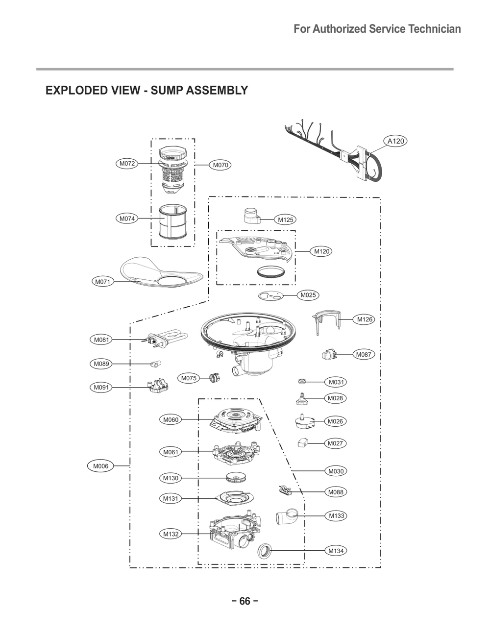 Sump Assembly Diagram and Parts List for D1471BB1 ABPEEUS LG Dishwasher