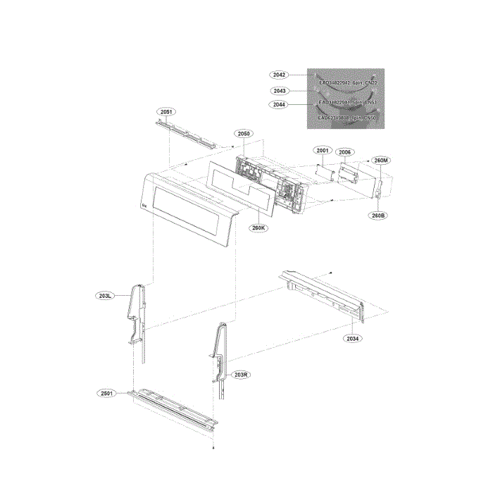 Controller Diagram and Parts List for LDG4315ST 00 LG Range