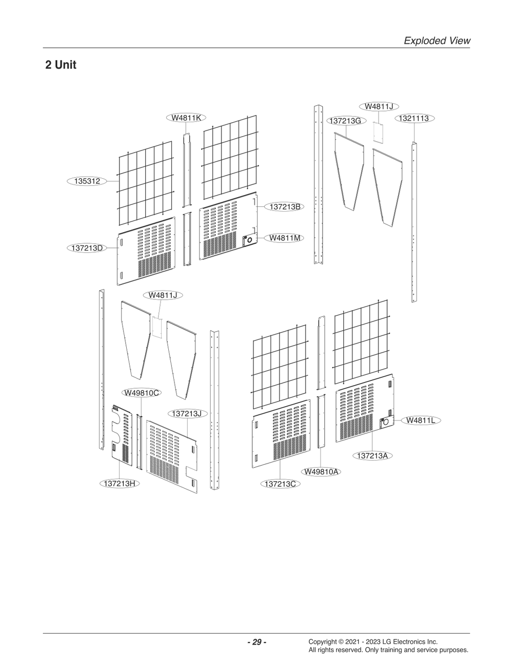 Diagram 3 Diagram and Parts List for ACHH040VBAB ABEAAAU LG Air Conditioner