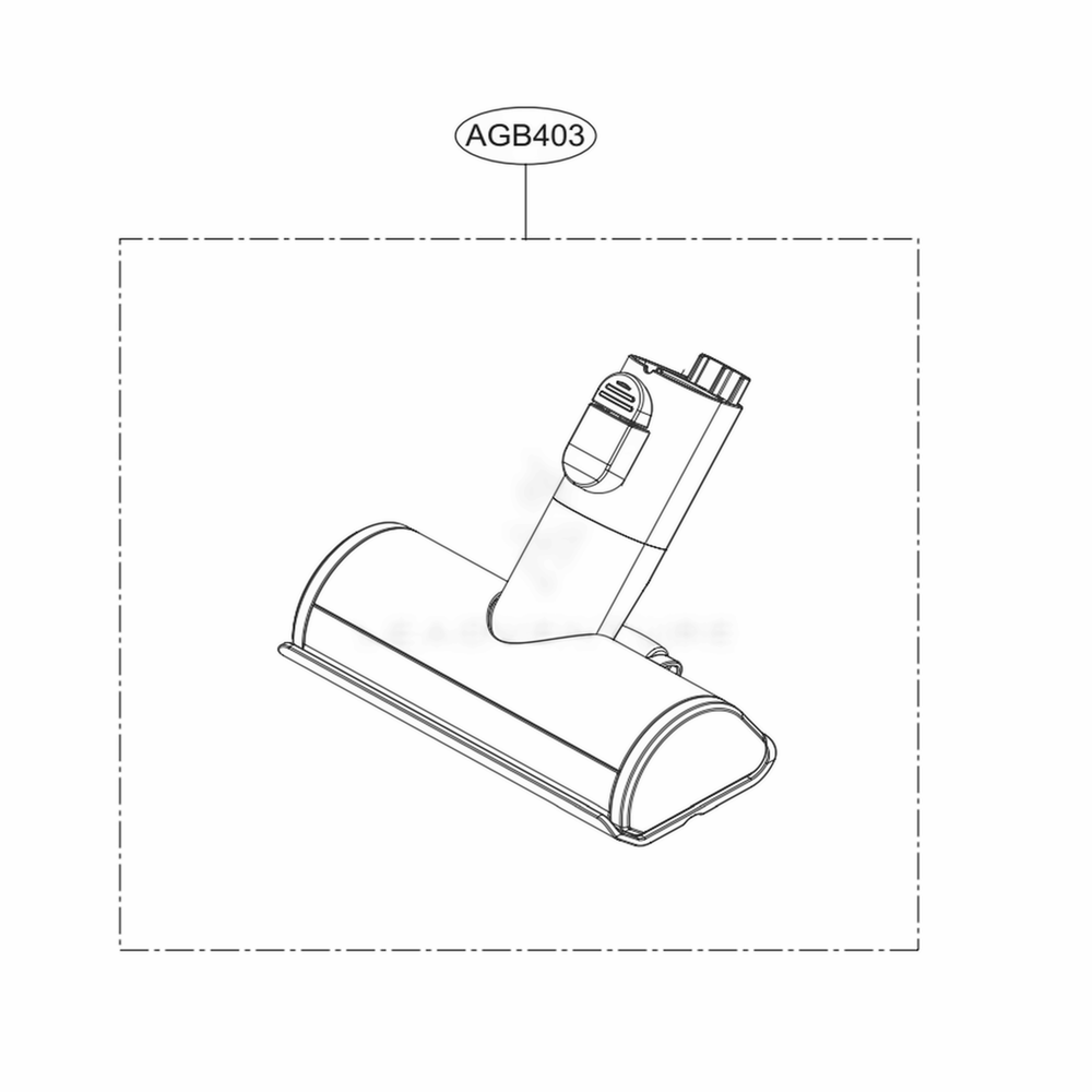 Power Punch Nozzle Diagram and Parts List for A907GMS AIGELGA LG Upright Vacuum