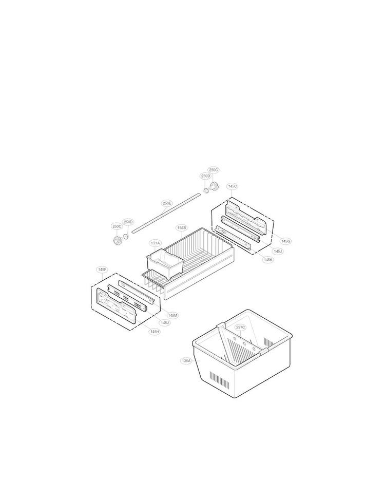 Freezer Parts Diagram and Parts List for LFC21776ST 06 LG Refrigerator