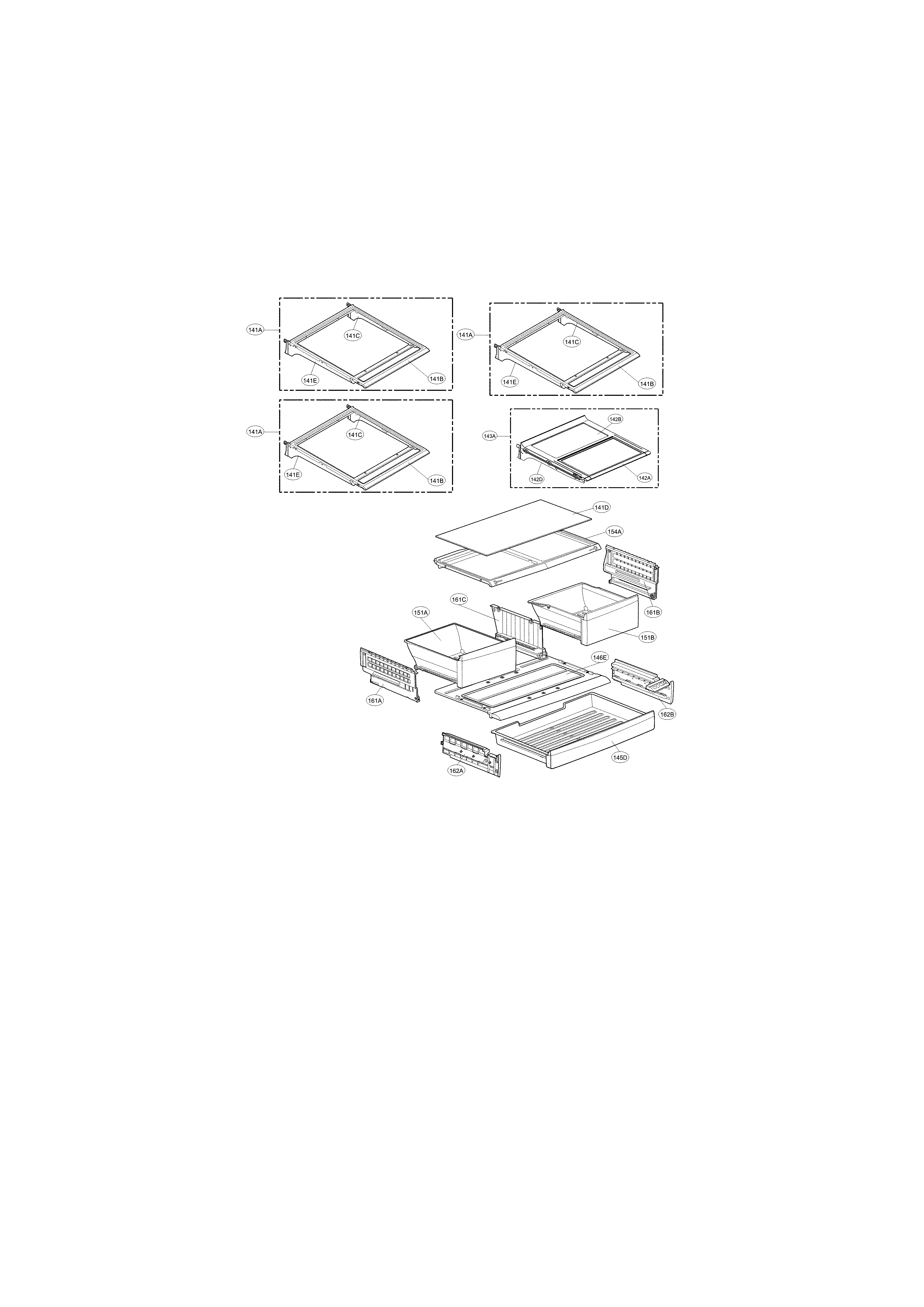 Refrigerator Parts Diagram and Parts List for 79572495610  Kenmore Refrigerator