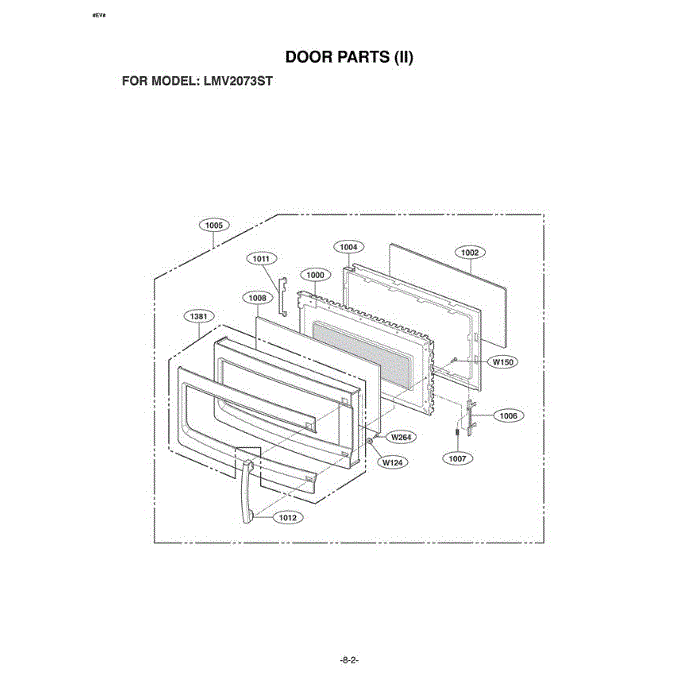 Section 2 Diagram and Parts List for LMV2073ST ASBELGA LG Microwave Oven Combo
