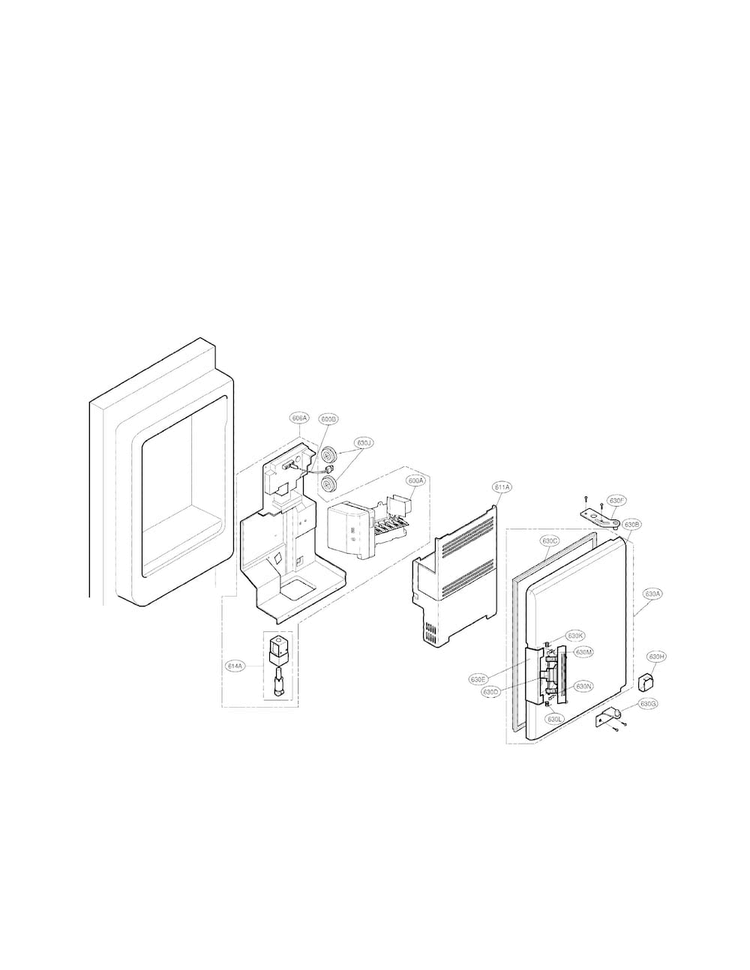 Ice Bank Parts Diagram and Parts List for LMX25981SW 02 LG Refrigerator