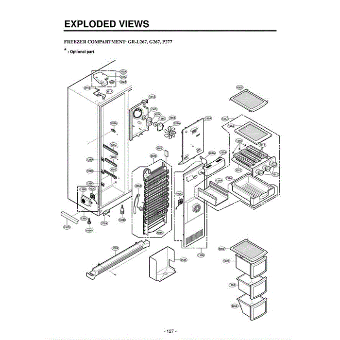 Section 6 Diagram and Parts List for LSC26945TT ATICLGC LG Refrigerator