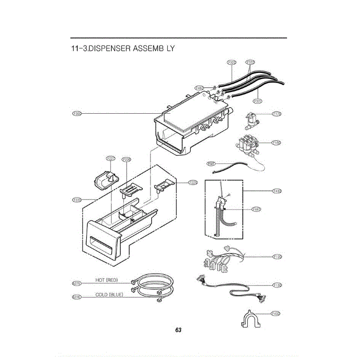 Section 3 Diagram and Parts List for WM2487HWM ABWEEUS LG Washer