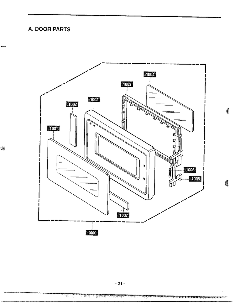 Microwave Assembly Complete Page 2 Diagram and Parts List for MA-682M  LG Microwave