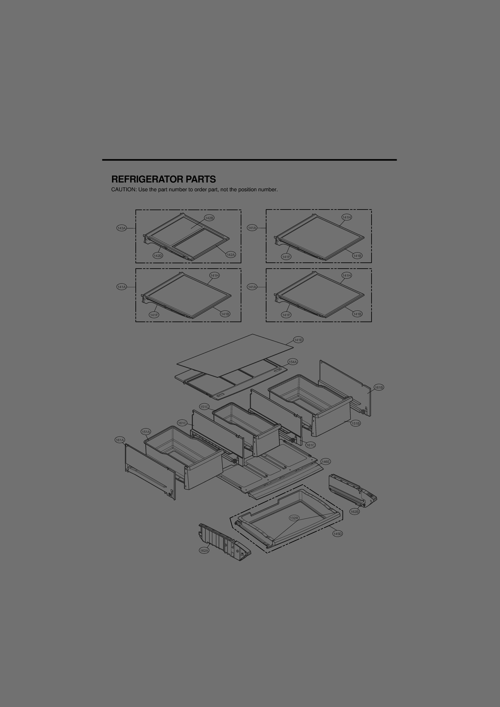 Refrigerator Parts Diagram and Parts List for GR-J338HSJP ASTCNA1 LG Refrigerator