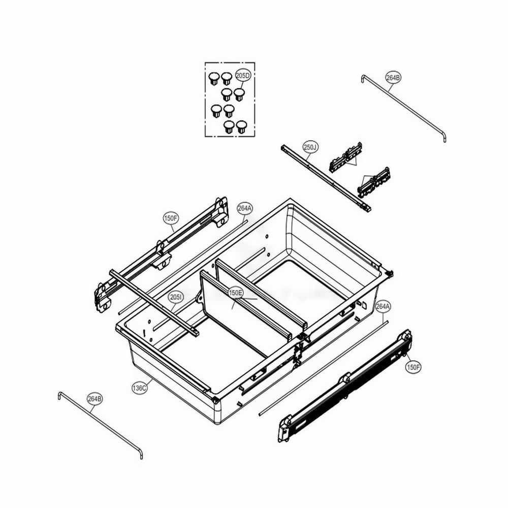 Custom Chill Parts Diagram and Parts List for LMXC23796M AMTCNA0 LG Refrigerator