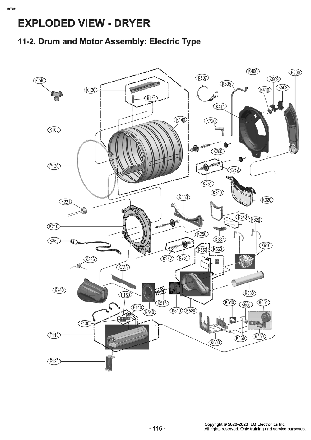 Diagram 3 Diagram and Parts List for W3P7CVU2WVS ABWEUUS LG Washer