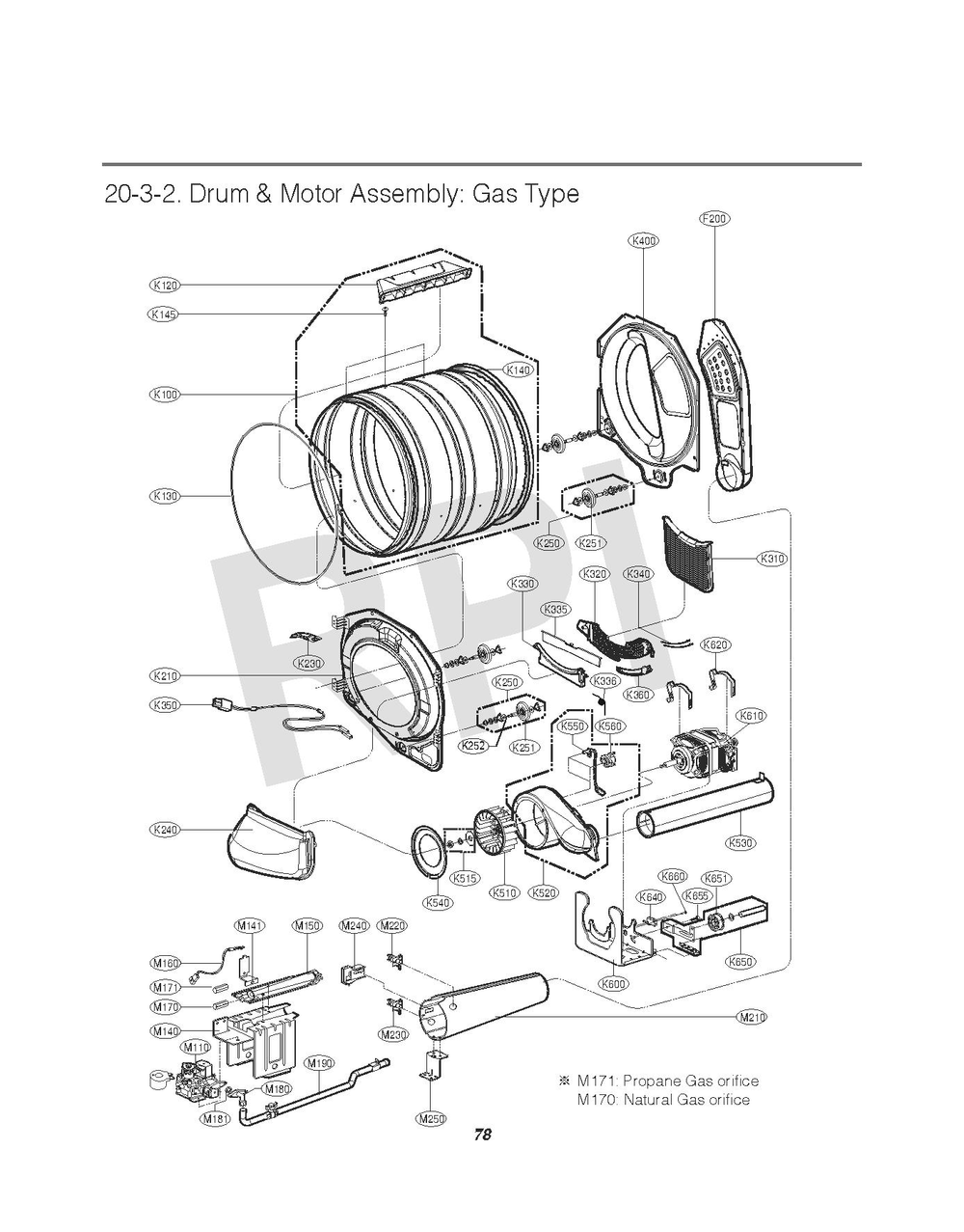 Diagram 3 Diagram and Parts List for GDL1329QGD3  LG Washer