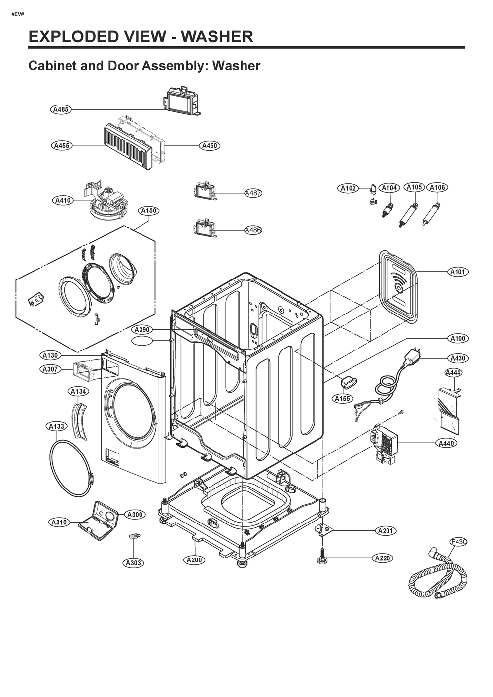 Diagram 4 Diagram and Parts List for WKGX301HBA ABLEEUS LG Dryer