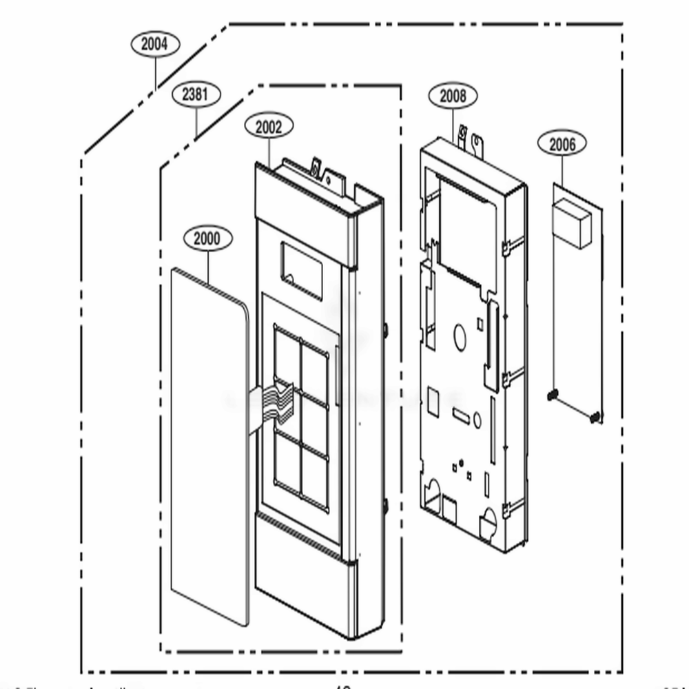 Controller Parts Diagram and Parts List for LMV1763ST CSBELNA LG Range
