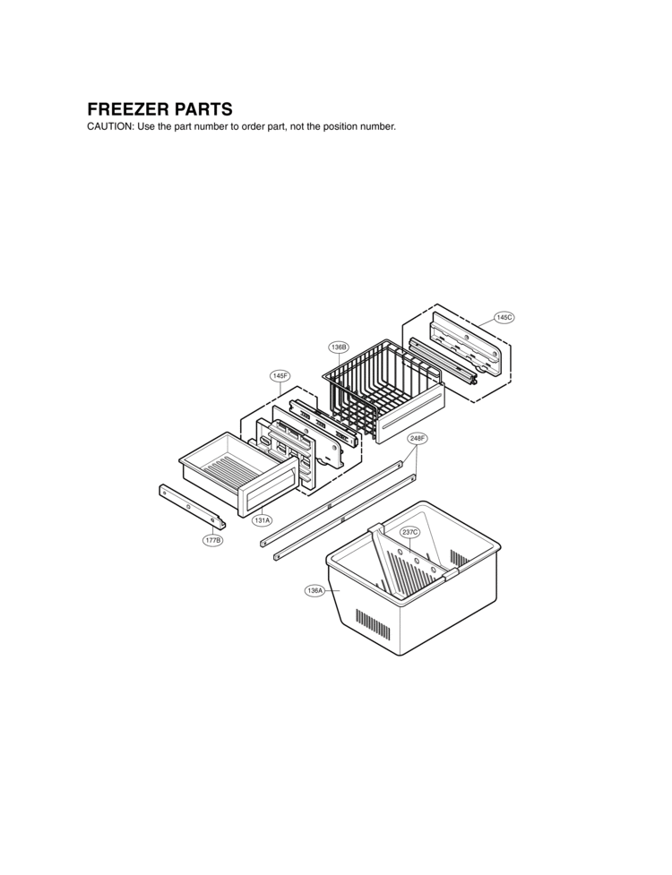 FREEZER PARTS Diagram and Parts List for LRFC21755ST  LG Refrigerator