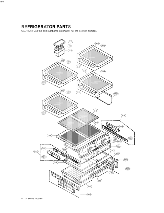 REFRIGERATOR PARTS Diagram and Parts List for LRFD21855ST ASTCLGA LG Refrigerator