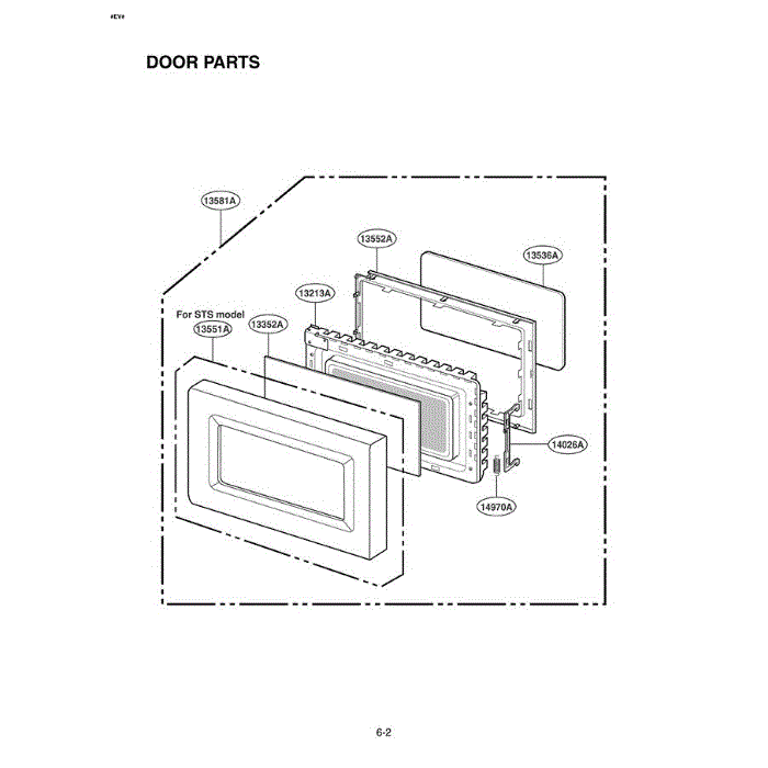 Section 1 Diagram and Parts List for LMA2111ST ASBELGA LG Microwave Oven Combo
