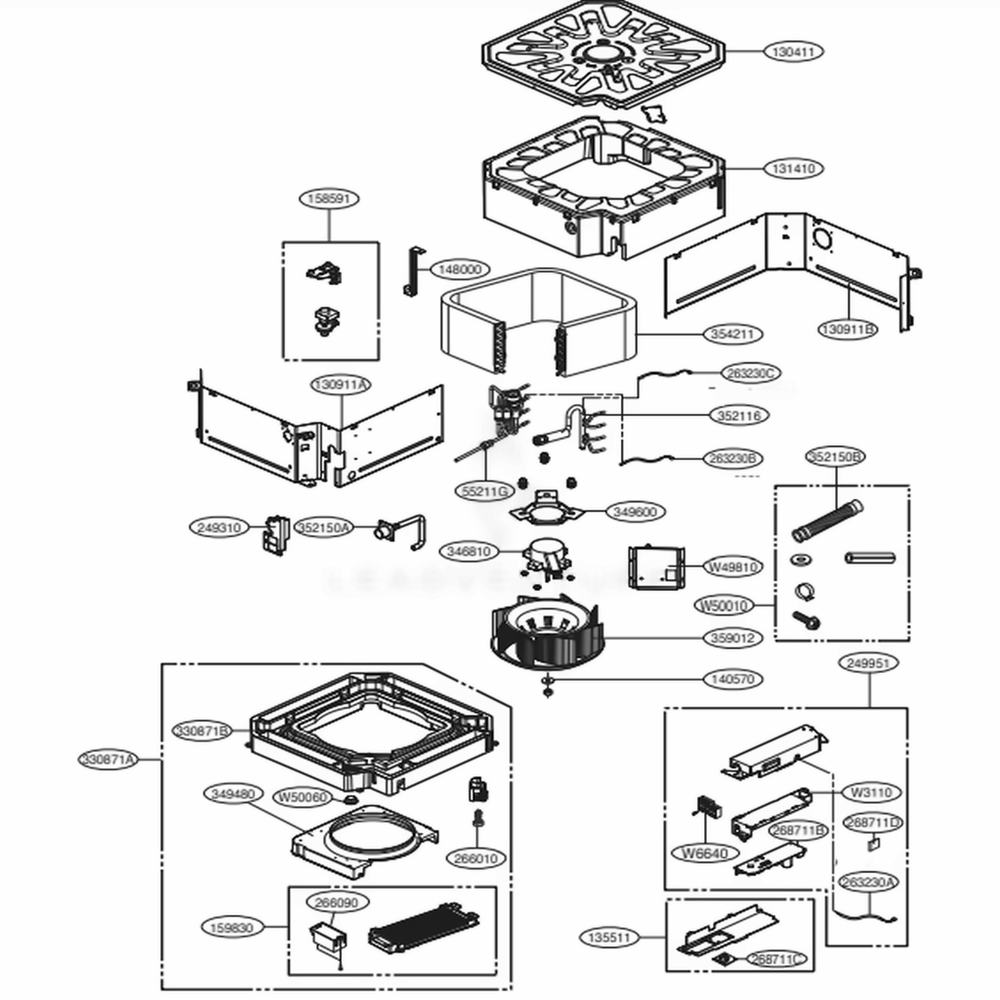 Tr/Tq - Plasma Model Diagram and Parts List for ARNU12GTRC2 ENWALEU LG Air Conditioner