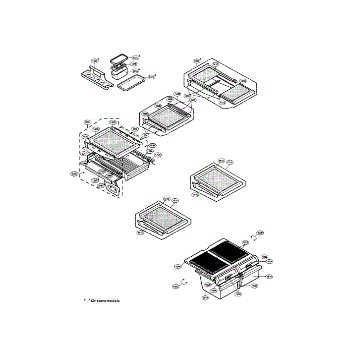 Refrigerator Diagram and Parts List for LRTN22320TT  LG Refrigerator