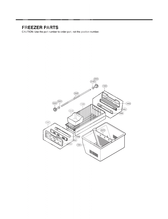 FREEZER PARTS Diagram and Parts List for LFD25860TT ATICLGA LG Refrigerator