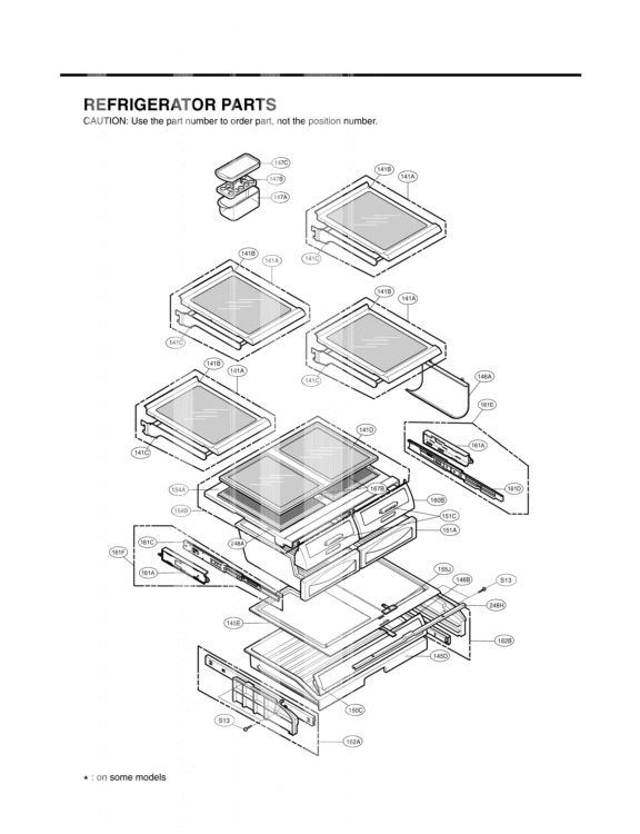 REFRIGERATOR PARTS Diagram and Parts List for LFD21860ST ASTCLGA LG Refrigerator