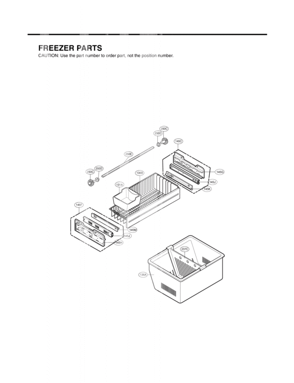 FREEZER PARTS Diagram and Parts List for LFC25760ST ASTCLGA LG Refrigerator
