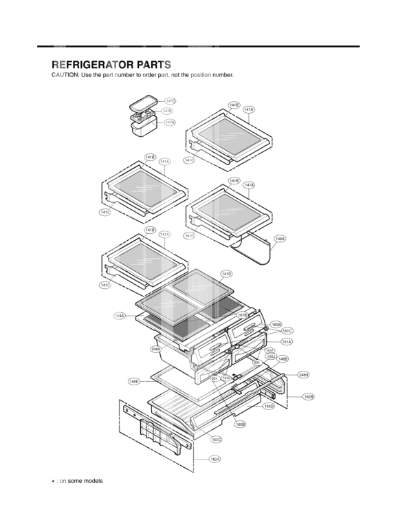 REFRIGERATOR PARTS Diagram and Parts List for LFC25760ST ASTCLGA LG Refrigerator