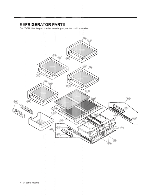 REFRIGERATOR PARTS Diagram and Parts List for LFX21960ST ASTCLGA LG Refrigerator