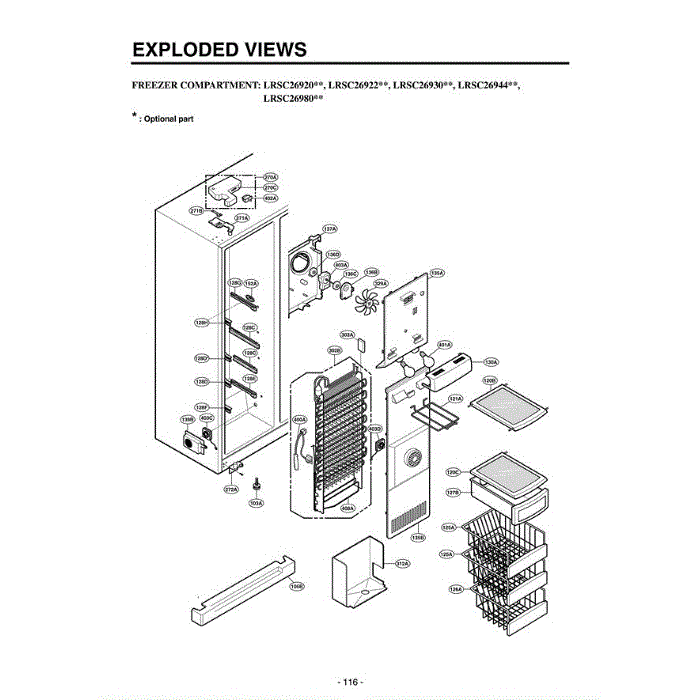 Section 4 Diagram and Parts List for LRSC26980SB AWBCLGA LG Refrigerator