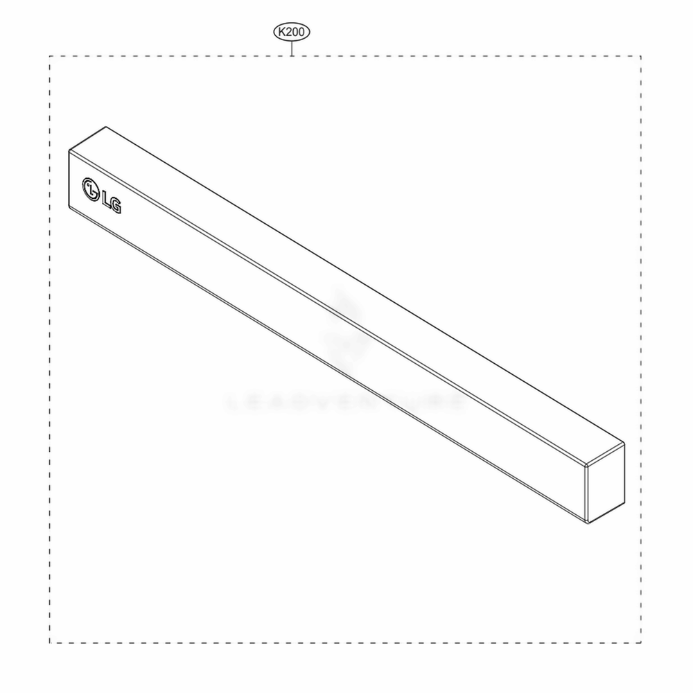 Panel Assembly Diagram and Parts List for LDPS6844AS ASSESNA LG Dishwasher