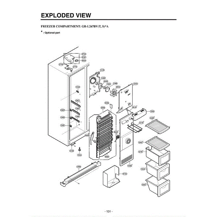 Section 5 Diagram and Parts List for LRSC26941SB AWBCLGB LG Refrigerator