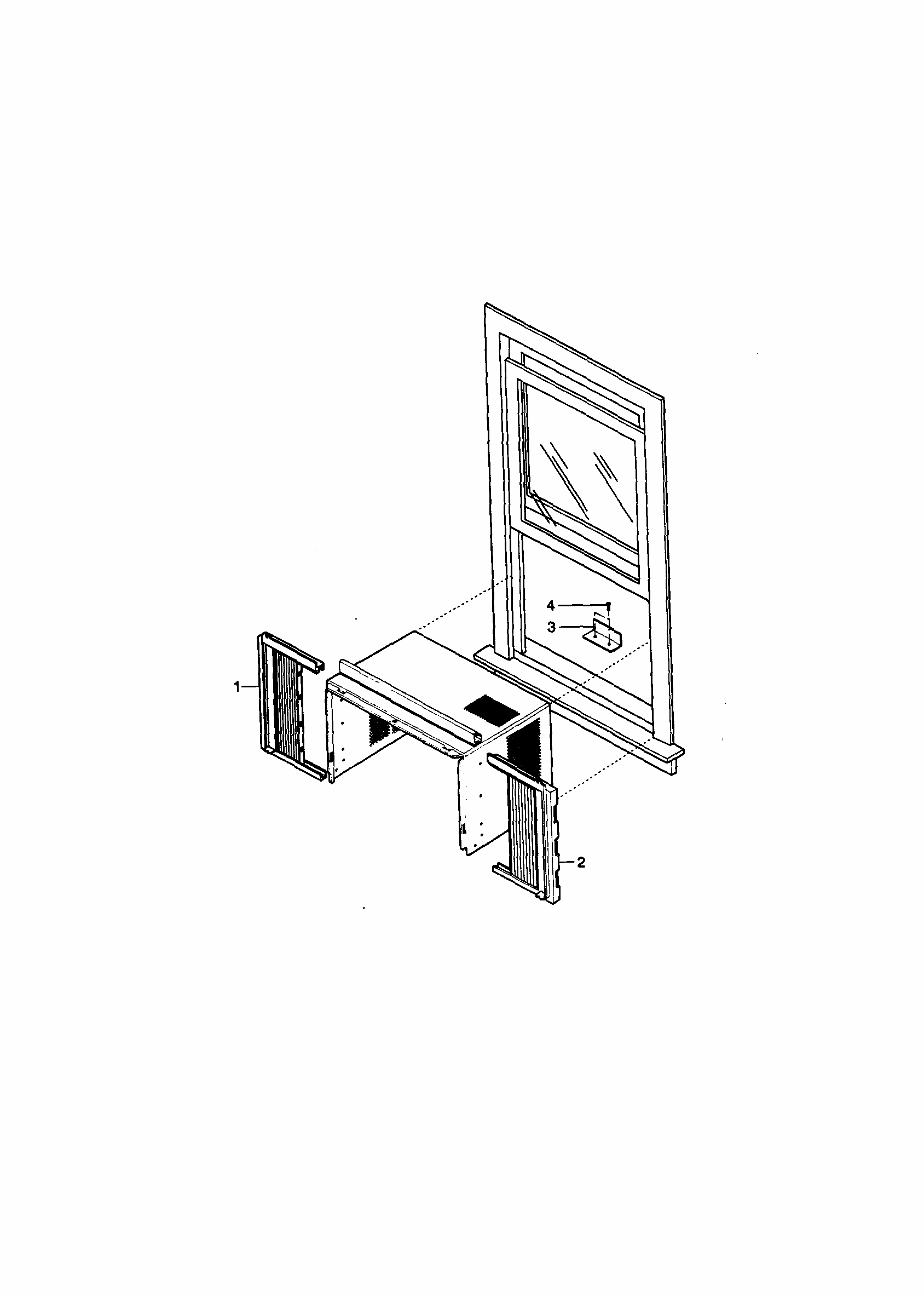 Installation Kit Diagram and Parts List for 58079053890  Kenmore Air Conditioner