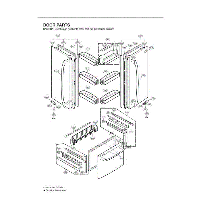 Section 4 Diagram and Parts List for LFC25770SW ASW2LGA LG Refrigerator