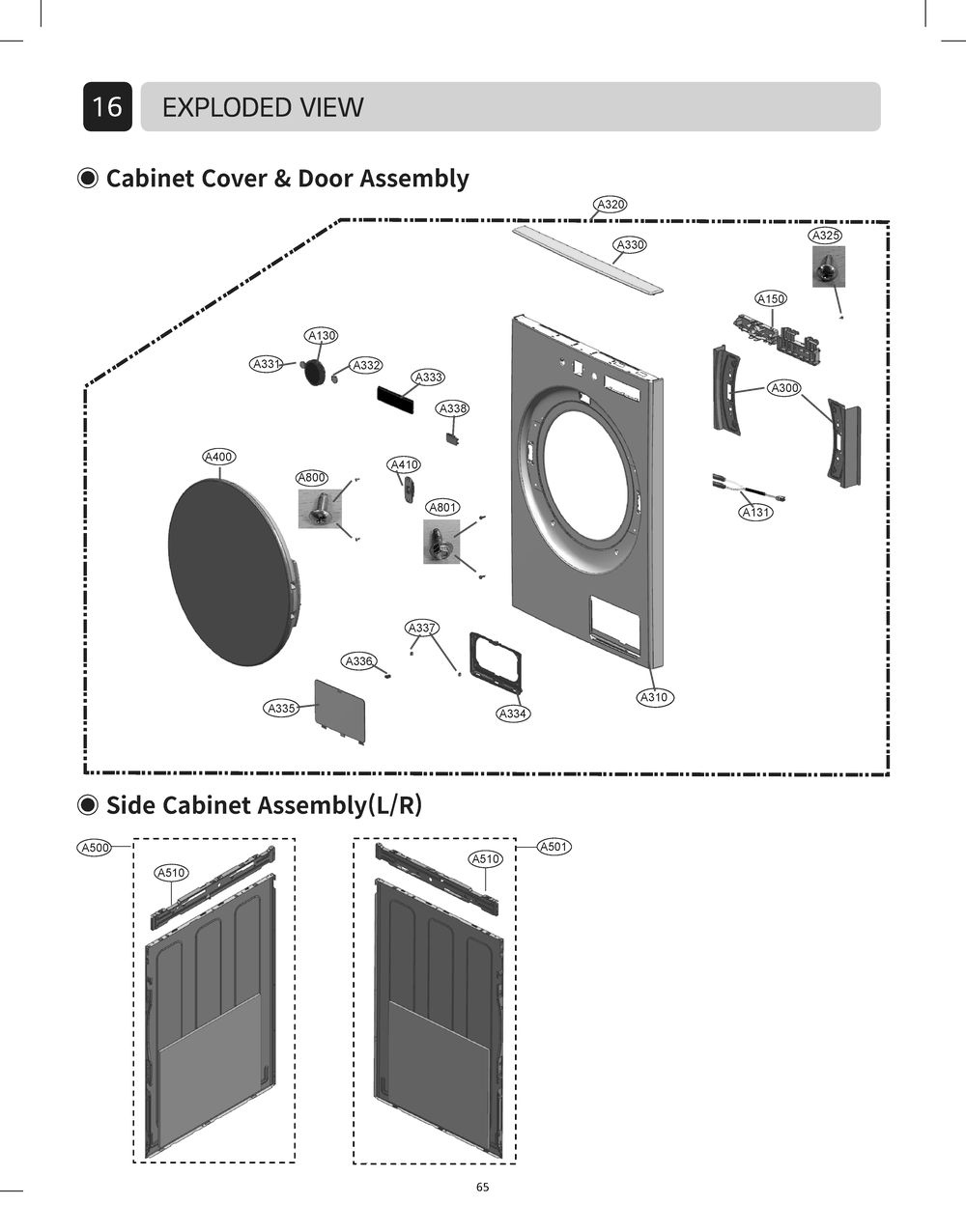 Diagram 2 Diagram and Parts List for DLHC5502W ABWEEUS LG Dryer