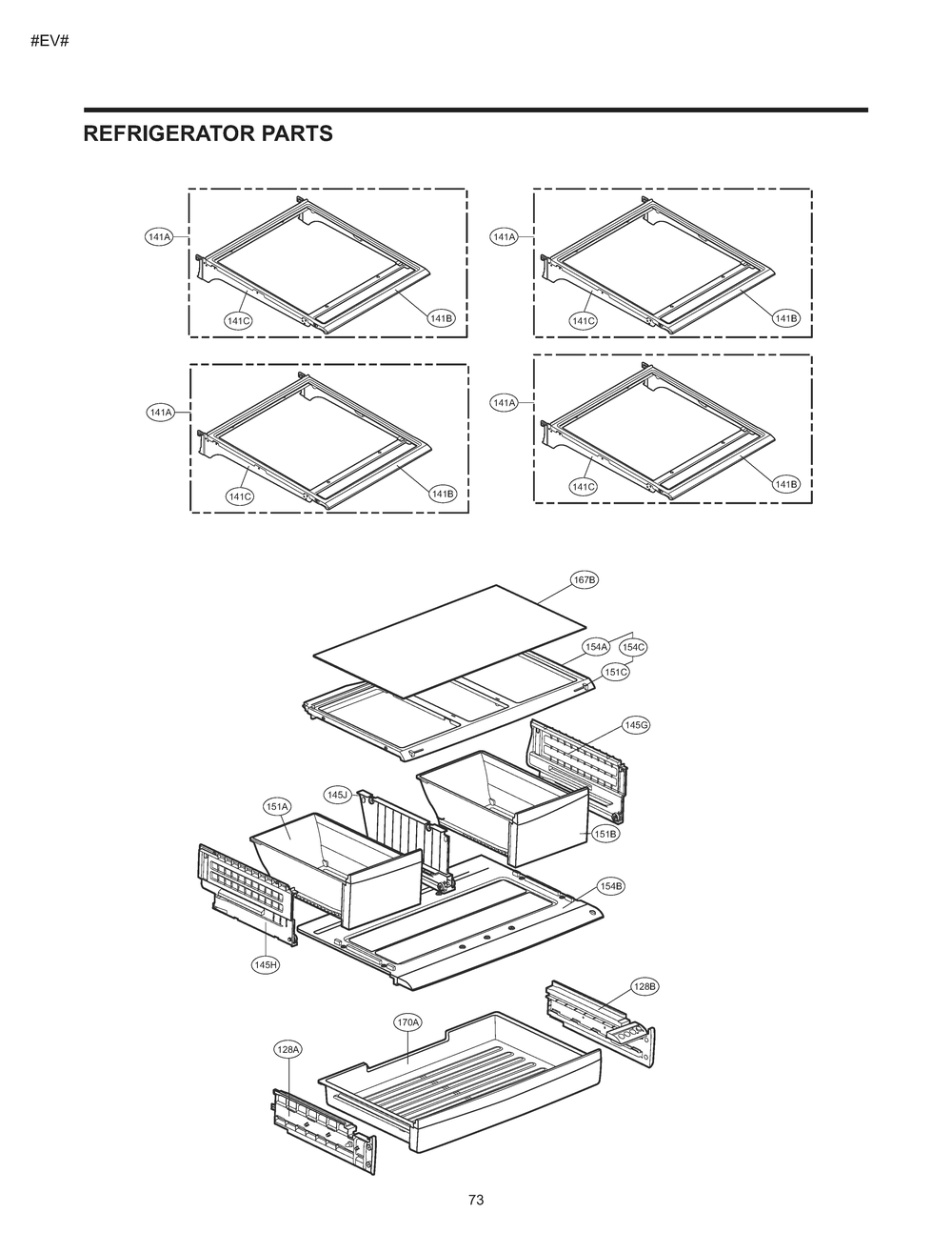 Refrigerator Parts Diagram and Parts List for GM-L268NQJP ASWCSE1 LG Refrigerator