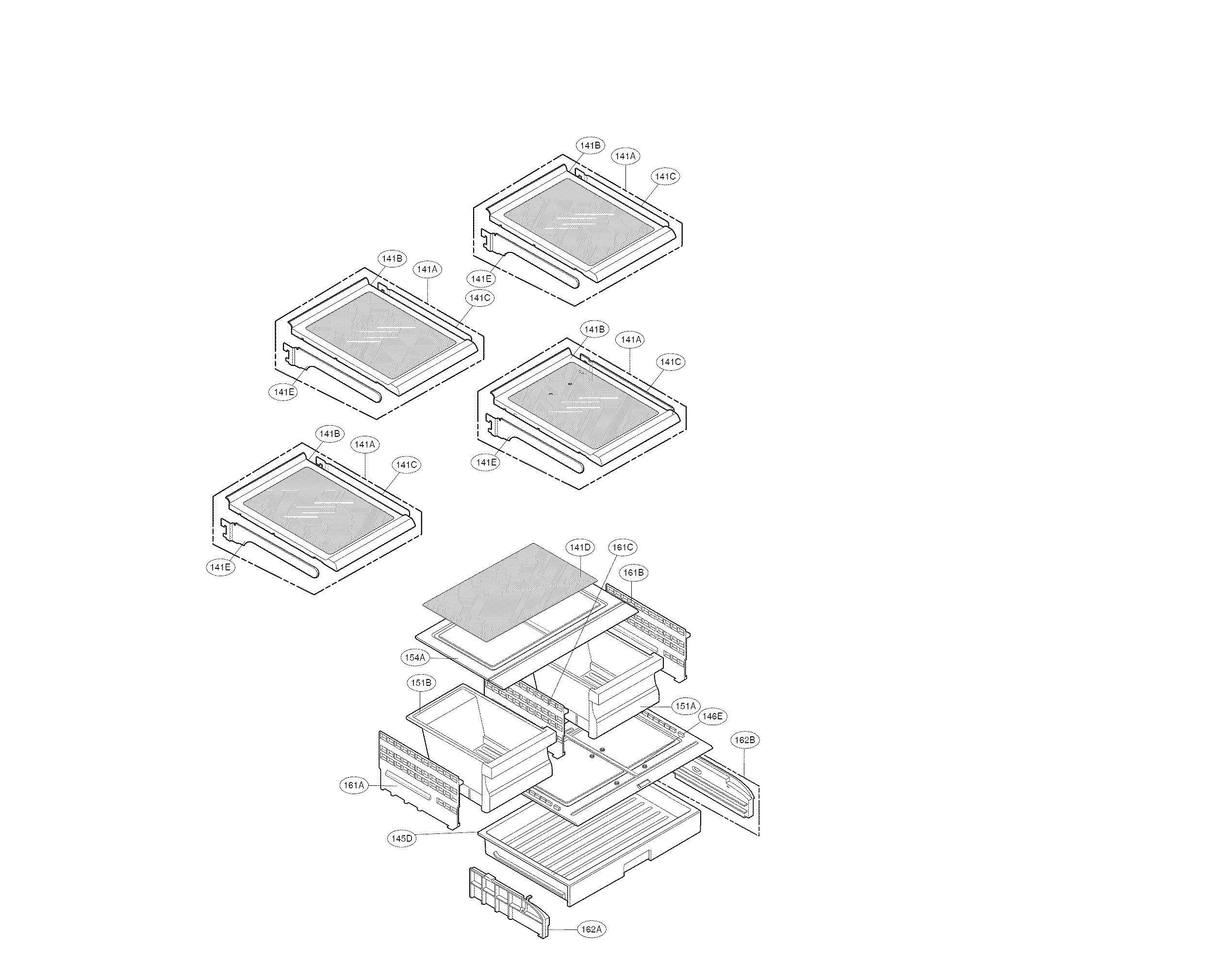 Refrigerator Parts Diagram and Parts List for 79570333410  Kenmore Refrigerator