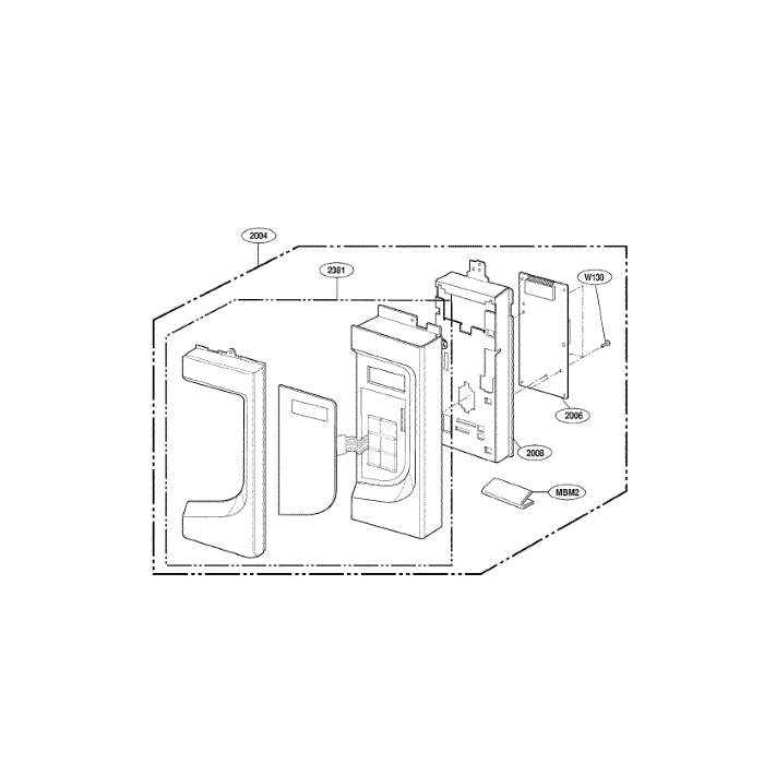 Controller Diagram and Parts List for LMVH1750ST 00 LG Microwave