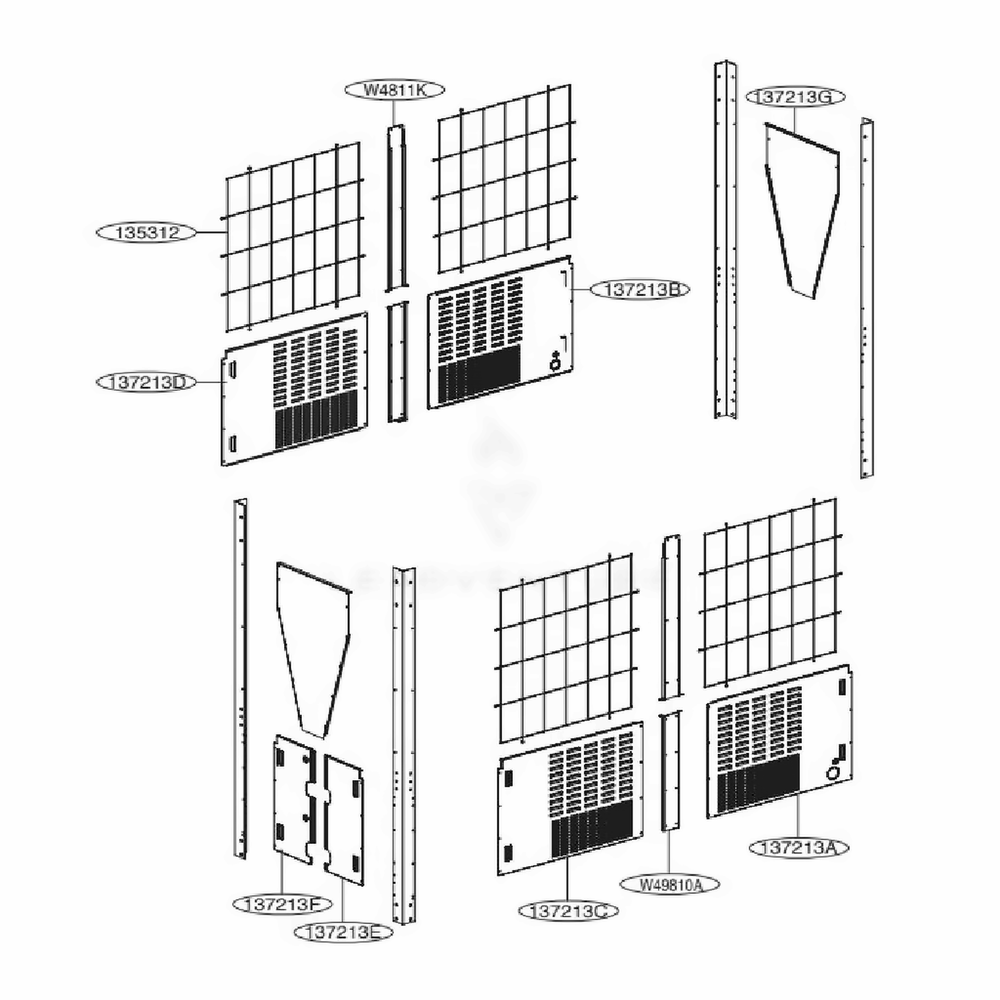 Structure Parts Diagram and Parts List for ACAH020VDTB AAAAAAU LG Air Conditioner