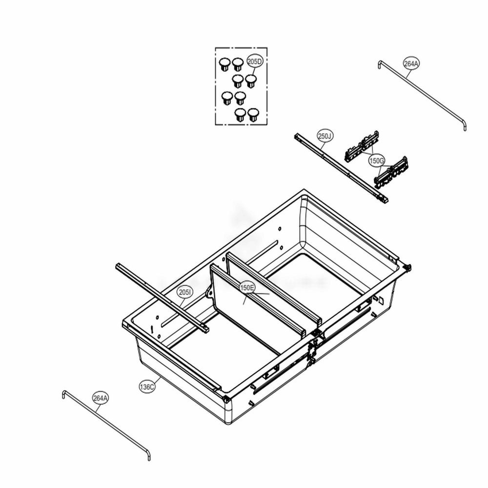 Custom Chill Parts Diagram and Parts List for LMXC23746S ASTCNA2 LG Refrigerator