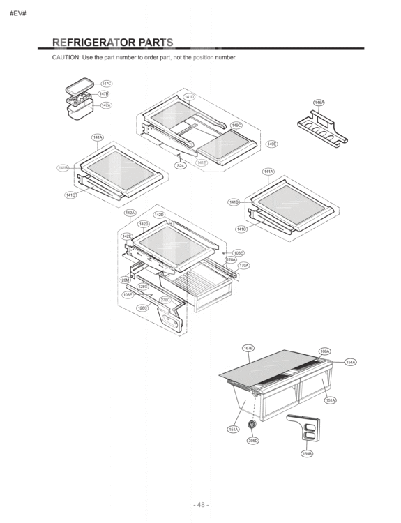 REFRIGERATOR PARTS Diagram and Parts List for LFD22860SW GM-F228JQKA LG Refrigerator