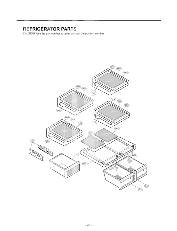 REFRIGERATOR PARTS Diagram and Parts List for LFX25950TT ATICLGA LG Refrigerator