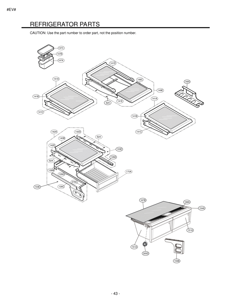 REFRIGERATOR PARTS Diagram and Parts List for LFC22760SW  LG Refrigerator