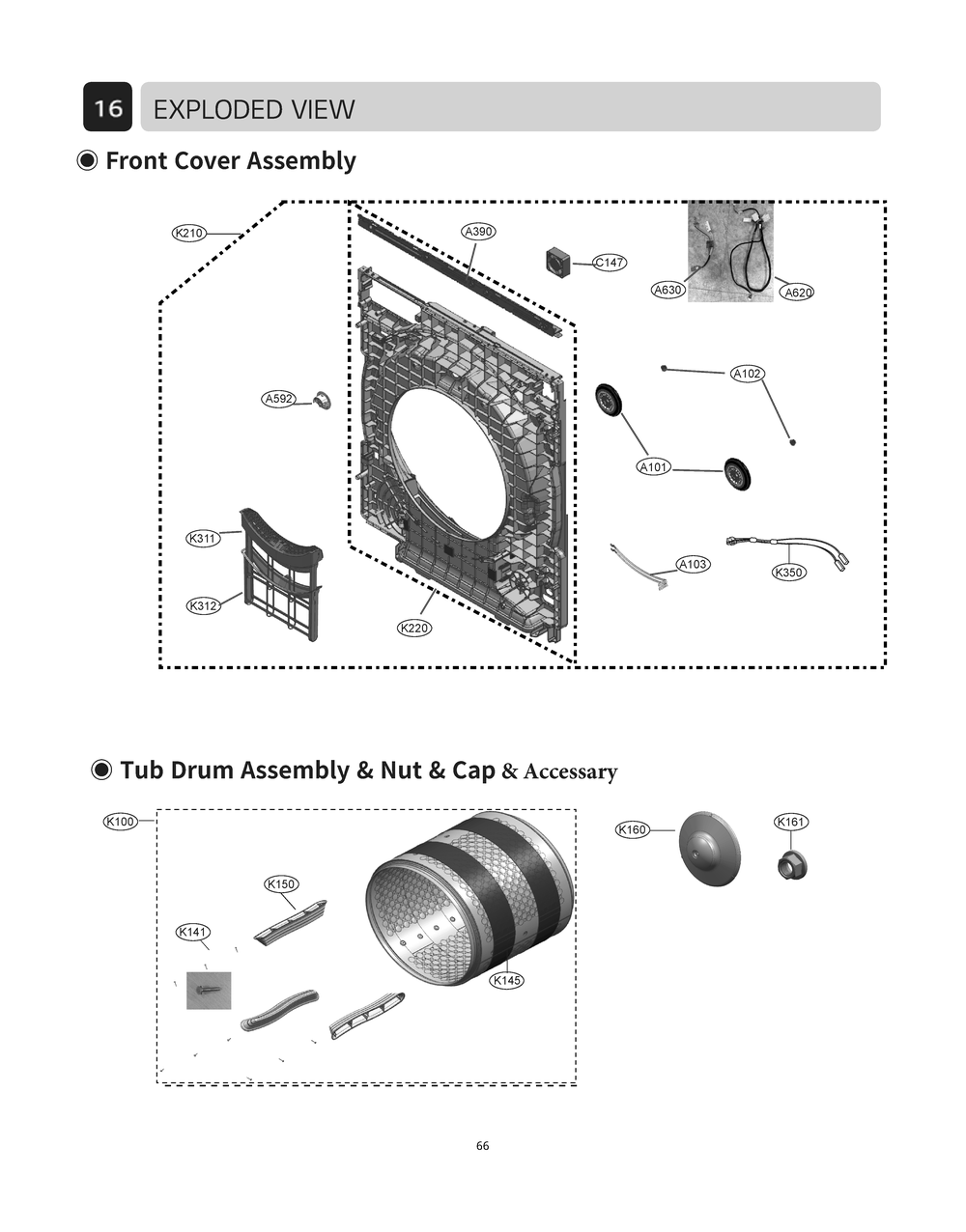 Diagram 3 Diagram and Parts List for DLHC5502W ABWEEUS LG Dryer