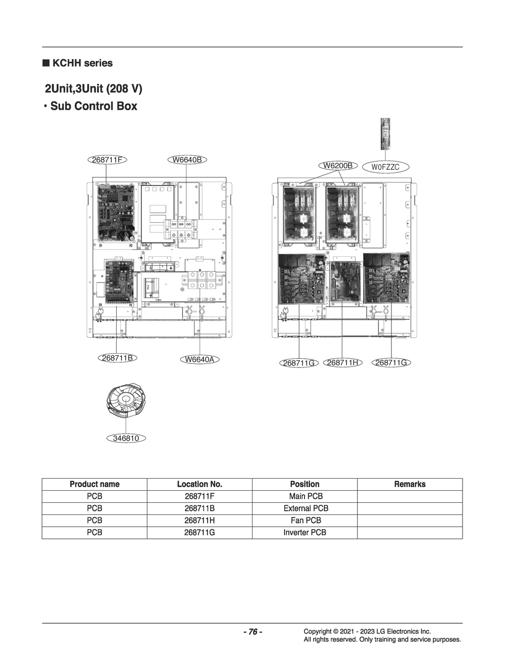 Diagram 8 Diagram and Parts List for ZCHH050VDGC ABEAAAU LG Air Conditioner