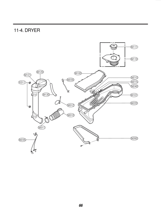 DRYER Diagram and Parts List for WM3988HMA ABWEEUS LG Washer