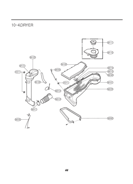 DRYER Diagram and Parts List for WM3677HW ABWEEUS LG Washer