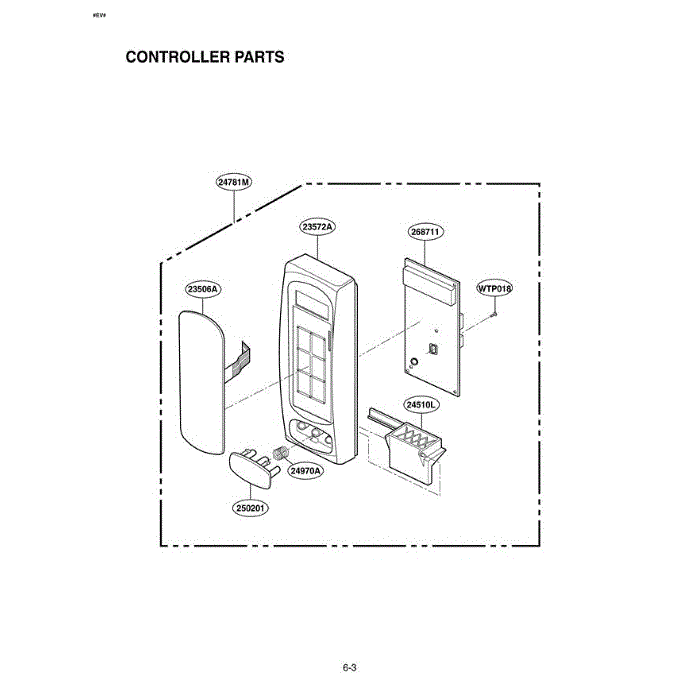 Section 4 Diagram and Parts List for LMA1560SB CBKELGA LG Microwave Oven Combo
