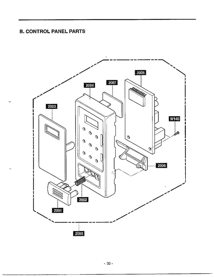 Complete Microwave Page 3 Diagram and Parts List for MA-682M  LG Microwave