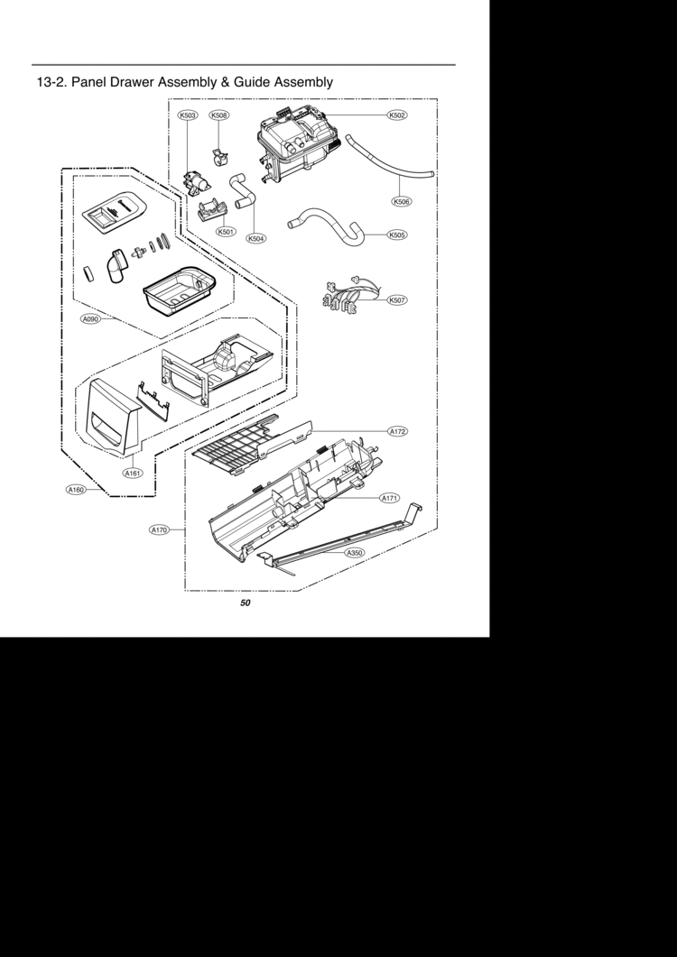 Cabinet & Door Assembly Diagram and Parts List for DLEX3001P APTEEUS LG Dryer