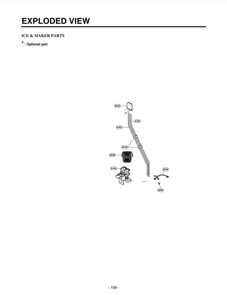 ICE & MAKER PARTS  EXPLODED VIEW Diagram and Parts List for LSC27970ST  LG Refrigerator
